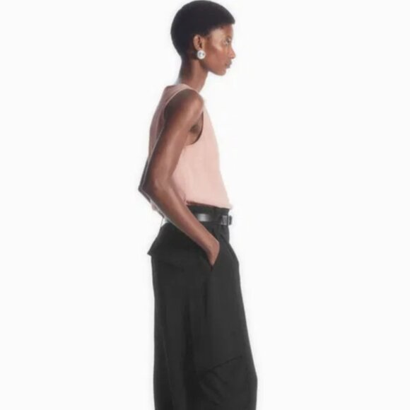 New COS Pink Cotton Boat Neck Tank XS - Picture 2 of 9